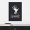 Sophisticated Spooky X by Becky Thorns 16-in. W x 23-in. H. Canvas Wall Art Print Framed in Black